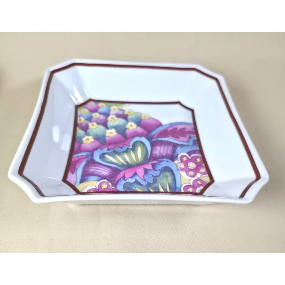 Baum Brothers Full Bloom Fine Porcelain Catchall Entryway Hallway Dish Boxed